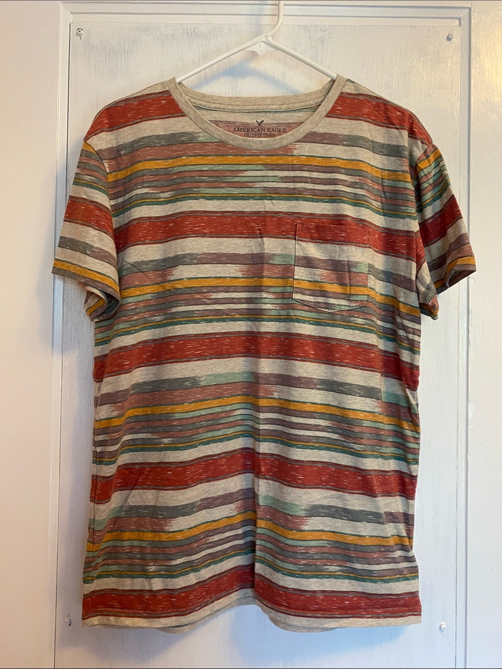 American Eagle Outfitters Multicolor Striped Short Sleeve Tee